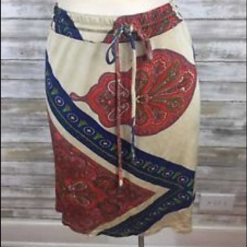 Leifnotes Anthropologie paisley skirt size 6